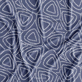 Blue Grey Bandhani Fabric for kurti Wholesale